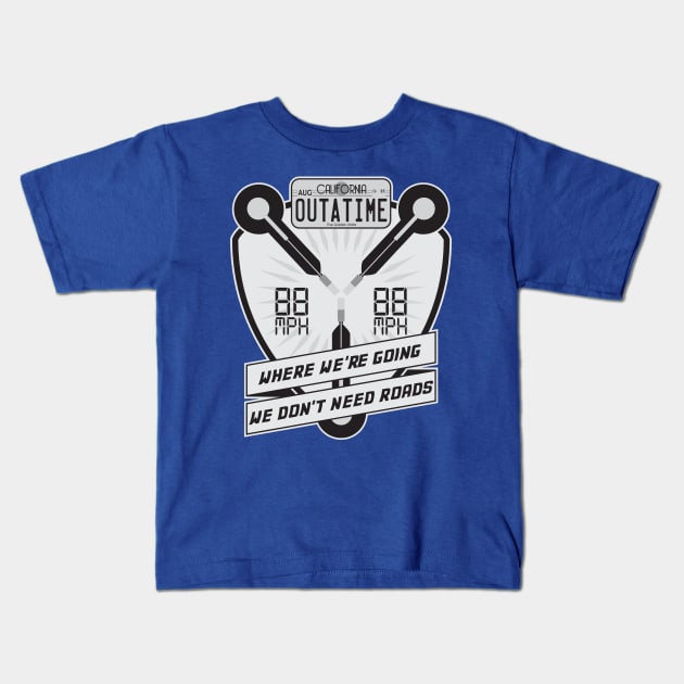 Flux Capacitor Kids T-Shirt by Graphic Roach